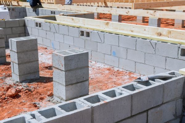 Cement Block Installation in Seminole